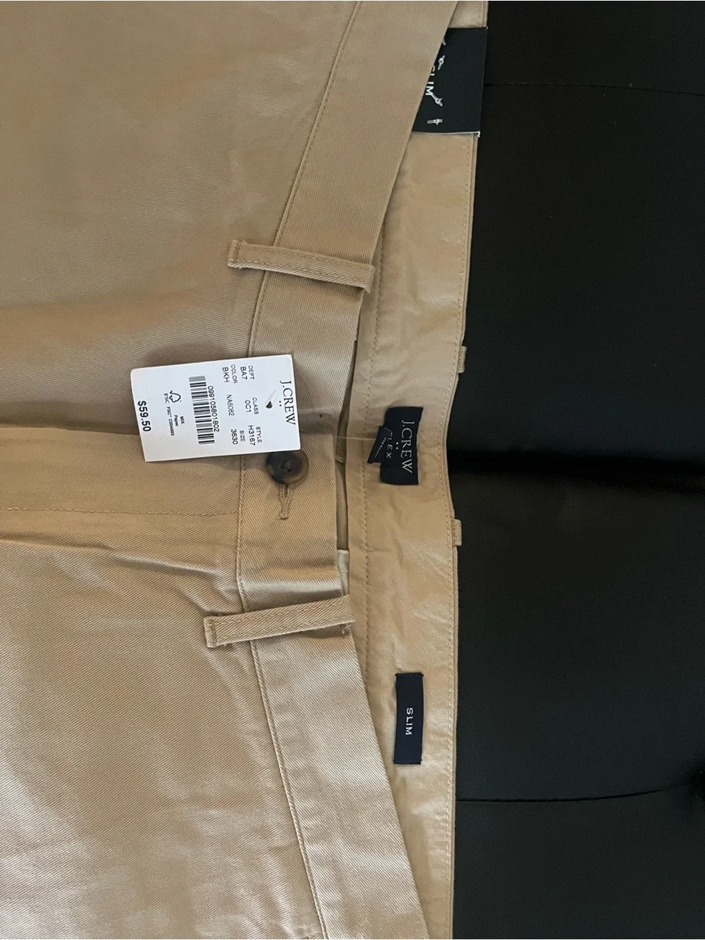 J. Crew Men's Khaki Straight Chinos